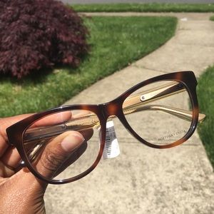 Bottega Veneta Round Tortoiseshell Optical Glasses
